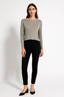 sage green long-sleeve top