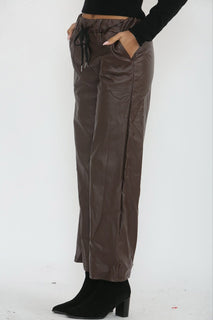 Wide Leg PU Magic Trouser.