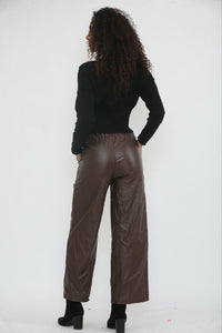 Wide Leg PU Magic Trouser.