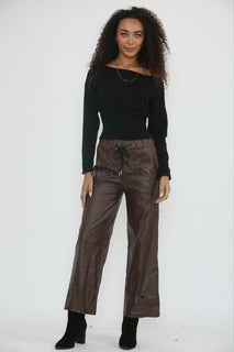 Wide Leg PU Magic Trouser.