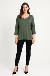V-Neck, 100% Viscose, Oversized Top.