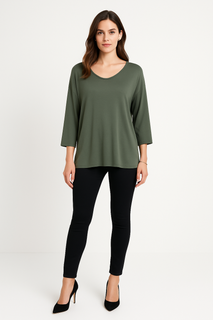 V-Neck, 100% Viscose, Oversized Top.