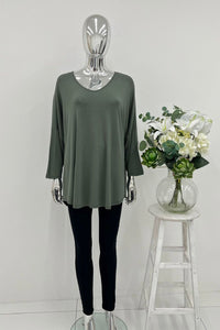 V-Neck, 100% Viscose, Oversized Top.