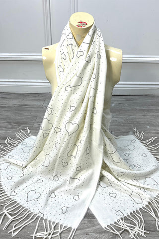 Diamanté Studded Scarf