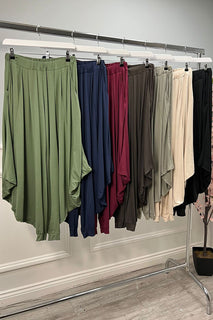 Elasticated Waist & Cuff, Two Pocket Viscose Hareem Trouser