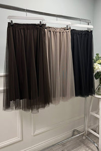 Elasticated Waist Mesh SkirT