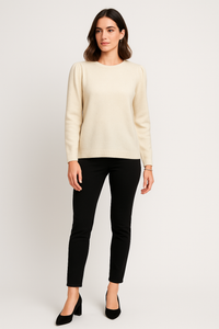 Shimmer-Fleck Soft Knit Sweater