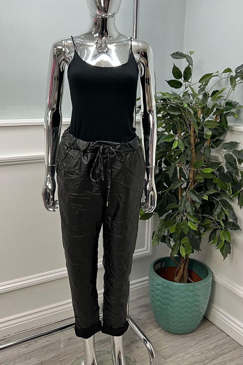 Big Size PU Magic Trouser