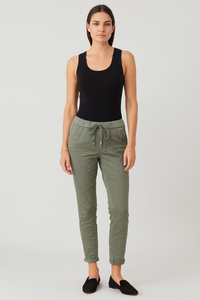 Drawstring Jogger Pants Elasticated Waist, Two Pocket, Magic Trouser