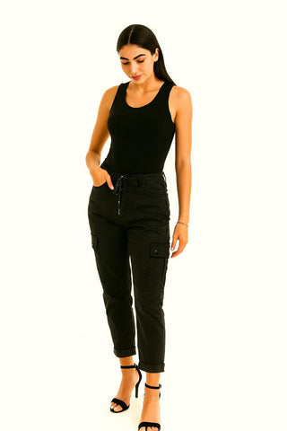 Elasticated Waist, Two Pocket Detailed, Combat Magic Trouser.
