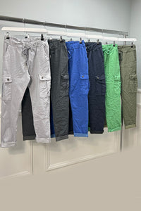 Elasticated Waist, Two Pocket Detailed, Combat Magic Trouser.