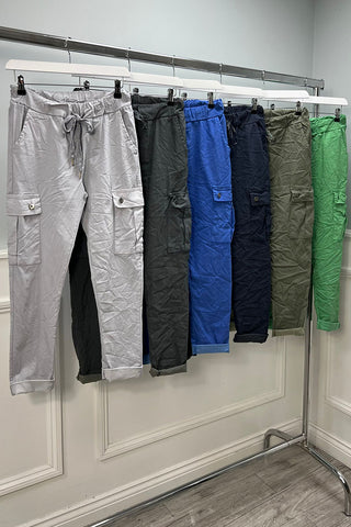 Elasticated Waist, Two Pocket Detailed, Combat Magic Trouser.