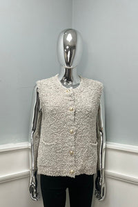 Alpaca 5%, Lana Wool & Viscose Knitted, Two Pocket Waistcoat