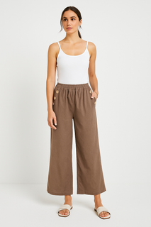 Elasticated Waist, Relaxed Fit Wide-leg trouser