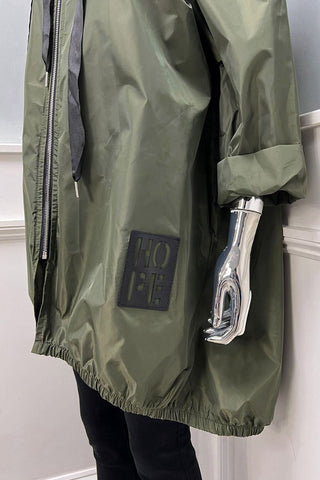 Two Pocket Hooded Rain Mac