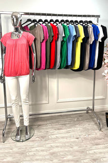 Round Neck, 100% Viscose, Bubble Top