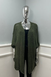 Lana Wool, Viscose & Acrylic Knitted Cardigan