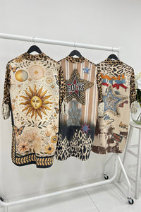 Long leopard print cardigans