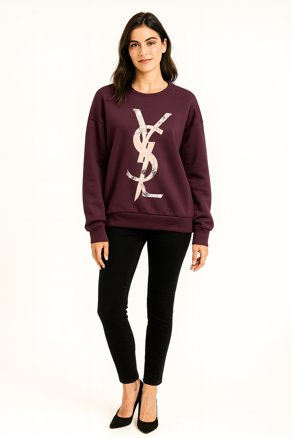 Print Detailed Sweatshirt
