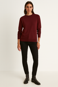 Super Soft, Round Neck, 5% Wool, Viscose & Acrylic Knitted Jumper