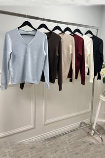Super Soft, V-Neck, Button Through, 5% Wool, Viscose & Acrylic Knitted Cardigan