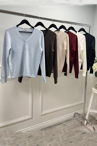 Super Soft, V-Neck, Button Through, 5% Wool, Viscose & Acrylic Knitted Cardigan
