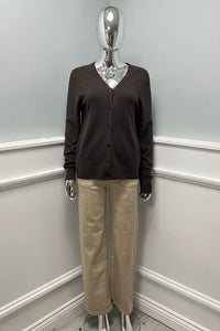 Super Soft, V-Neck, Button Through, 5% Wool, Viscose & Acrylic Knitted Cardigan