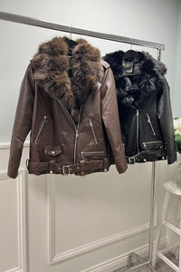 Over Sized , thick, plush faux fur jacket