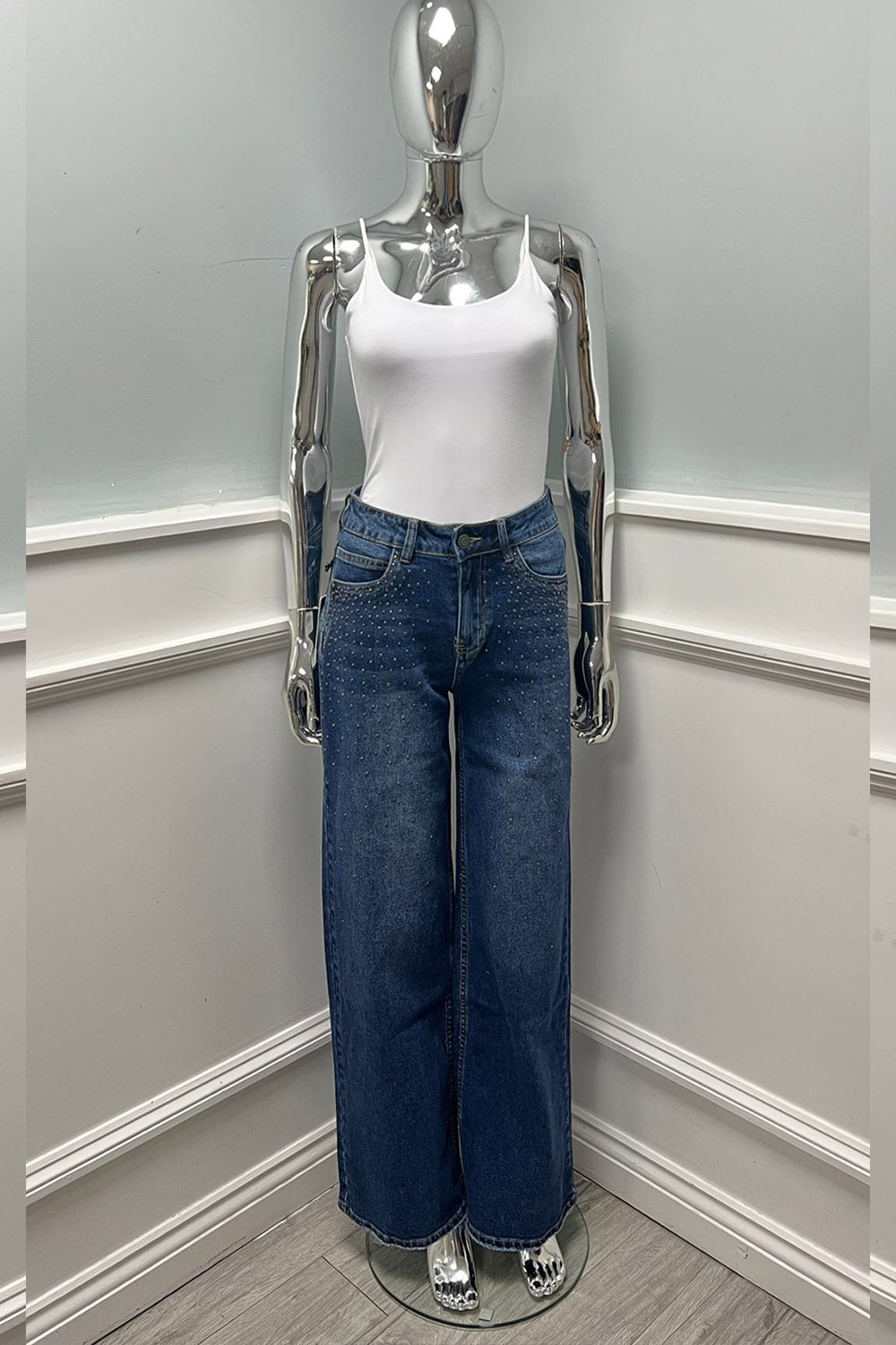 Denim Jeans with Subtle Sparkle