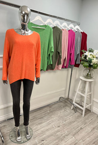 Super Soft, Round Neck, Viscose & Nylon Contrast, Light Knitted Jumper