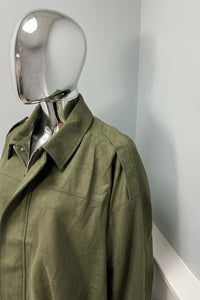 Oversized Suede-Look Bomber Jacket