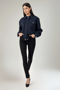 Collared, Zip Through, Denim Jacket