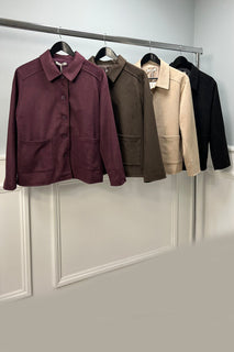 Two Pocket Suede Jacket