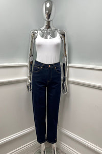 Deep Cocoa Jeans with Timeless Appeal