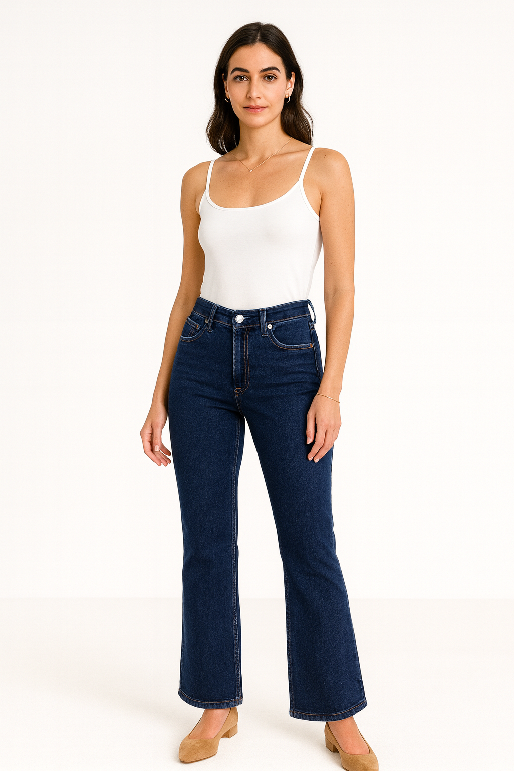 Classic Indigo Jeans with Refined Finish