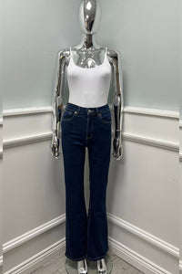 Classic Indigo Jeans with Refined Finish