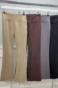Elasticated Waist, Stretchy Flared Leggings.