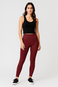 Ribbed High-Rise Stretch Leggings