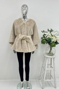 ultra-soft faux fur wrap jackets