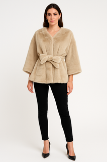 ultra-soft faux fur wrap jackets