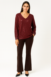 Elasticated Waist Flared Leggings