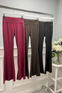 Elasticated Waist Flared Leggings