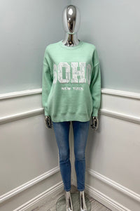 Round Neck , oversized Long Sleeves Jumper