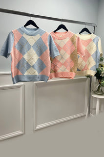 Round Neck, Lana Wool & Viscose Knitted Jumper