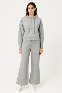 Fully fleece-lined two-piece lounge set