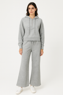 Fully fleece-lined two-piece lounge set