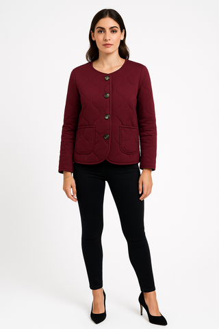 Two Pocket Quilted Jacket.