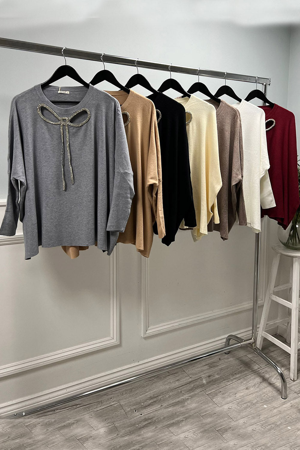 Soft Knit Bow-Detail Top