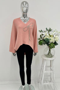V-neck , high-low , knit jumpers