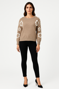 Floral Embroidered Knit Jumper
